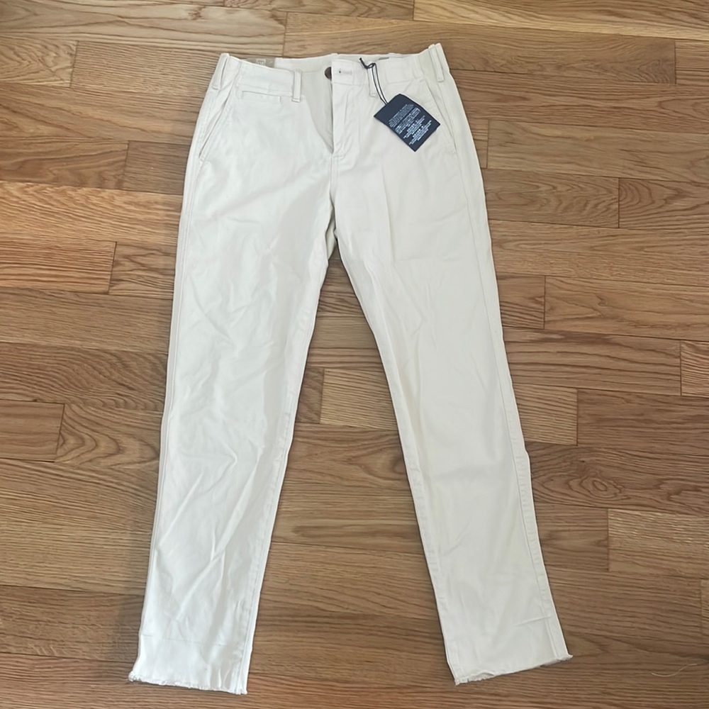 Gap khaki straight high rise pants